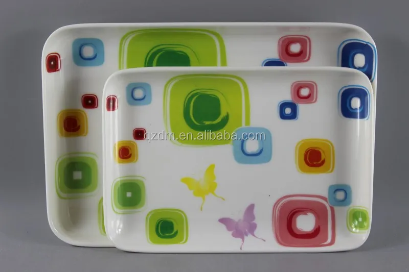 Factory Supply Square Plate ,Cake Plate Rectangle plate