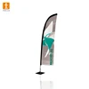 Digital Printing 110g Knitted Polyester Custom Beach Tear Drop Flags