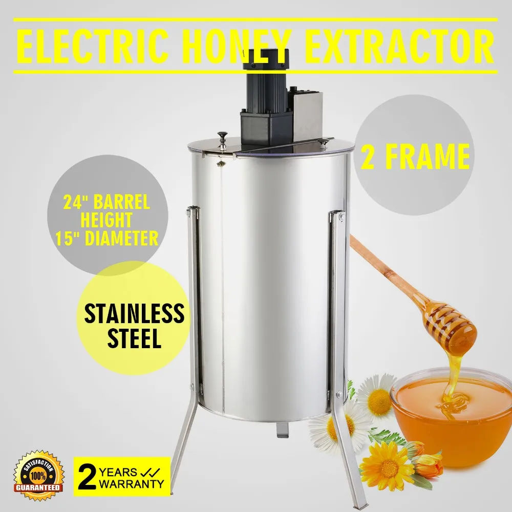 2 Frame Stainless Steel Electric Honey Extractor Buy Electric Honey