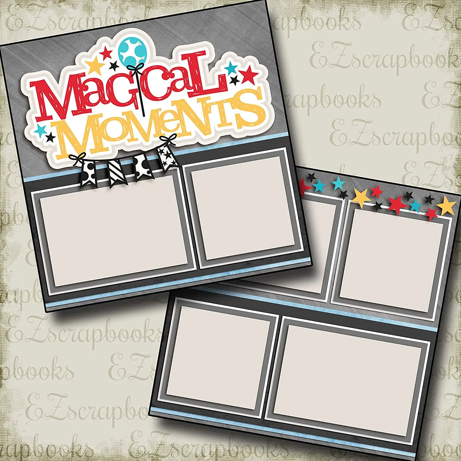 MCS MBI 13.5x12.5 Magical Moments Theme Scrapbook Album with 12x12 Pages 860138