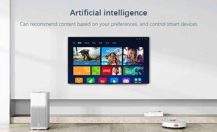 Xiaomi MI 4C TV 55 Inch 38402160 Smart TV English Interface HD Screen Ultra Quad Core Xiaomi 4K TV