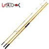 4.2M inserted 3 sections far shot Beach long casting pure carbon fishing crane stick pole Surf rod