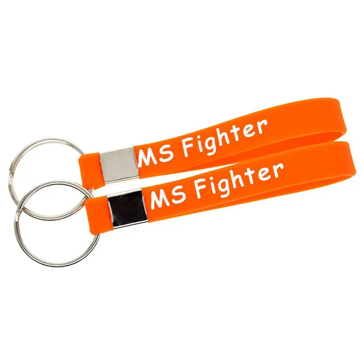 Advertising Gifts Wristband Keychain Key Ring Custom Silicone Cheap