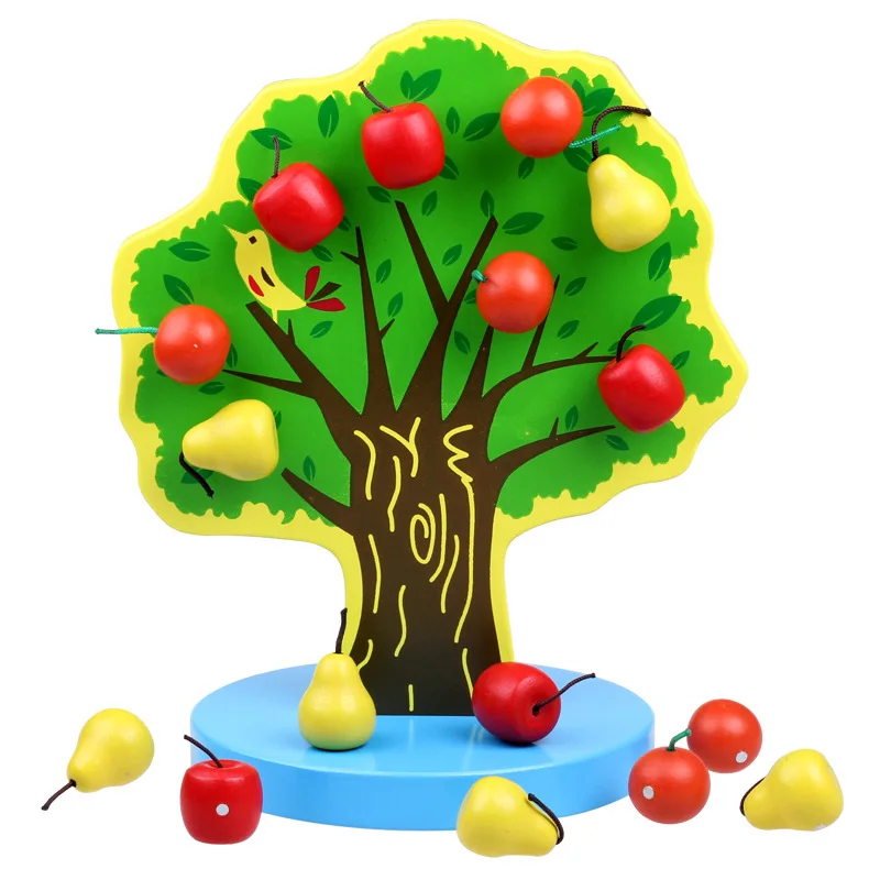 Children Cognitive Toy Fruit Trees Montessori Early Childhood Toy Educational Wooden Toys For