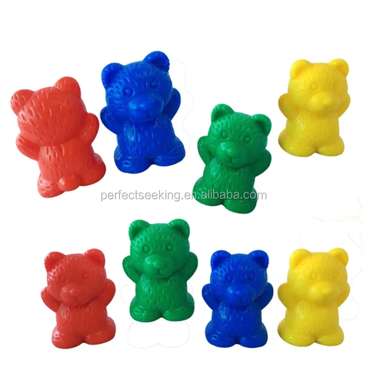 small plastic toy bears