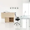Popular design veneer executive desk with return office furniture china manufacture