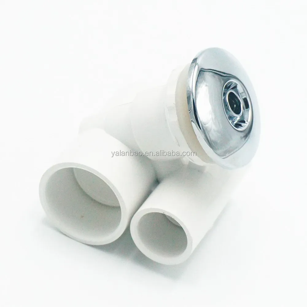 50mm Chromed Bathtub Bubble Air Jets Hot Tub Water Jets With Adjustable