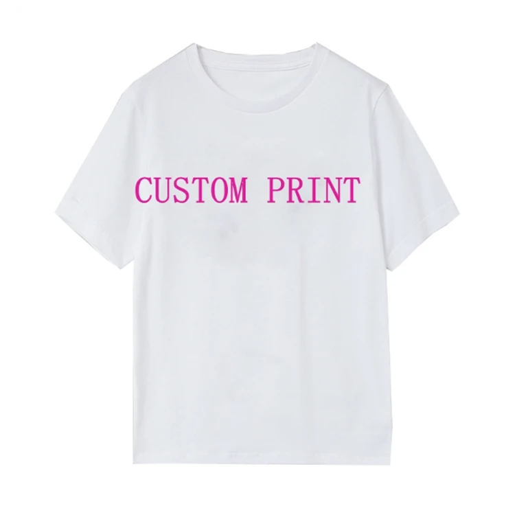 
Self design T shirt custom service for men and women with custom print or embroidery 