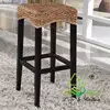 New modern seagrass high bar stool outdoor steel bar stool furniture