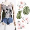 China factory Custom western style fashion women design Organza lace flower leaf embroidery patch