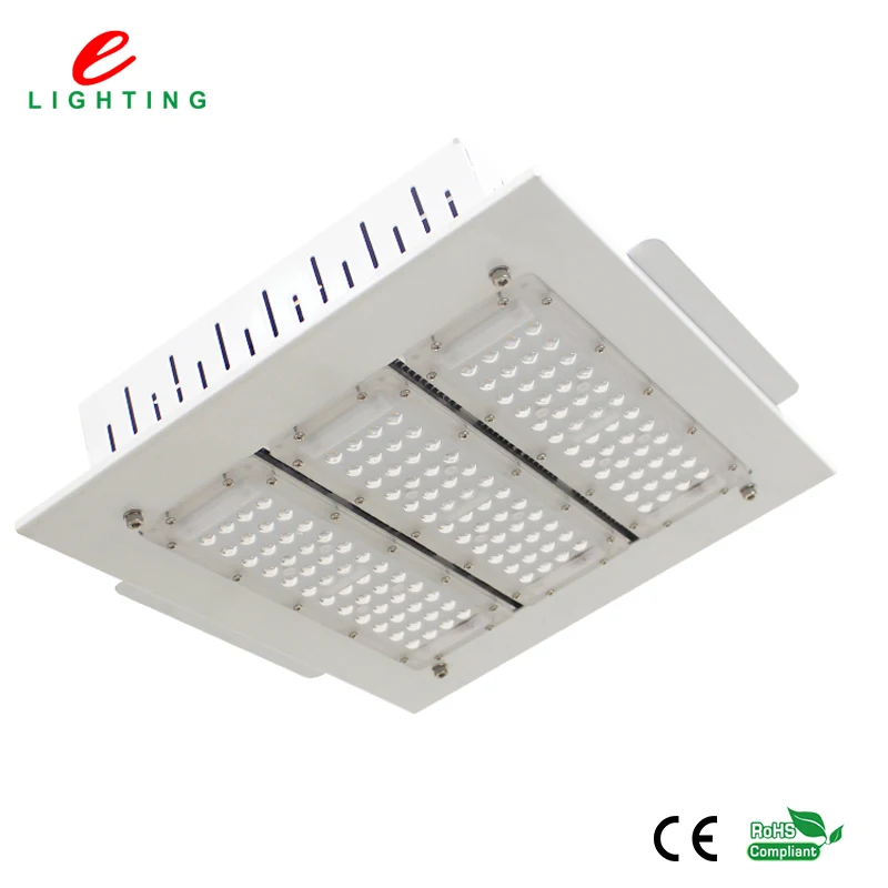100w 150w 200w 250w Gas Station Ip65 High Lumen Outdoor Led Canopy Lights Light On