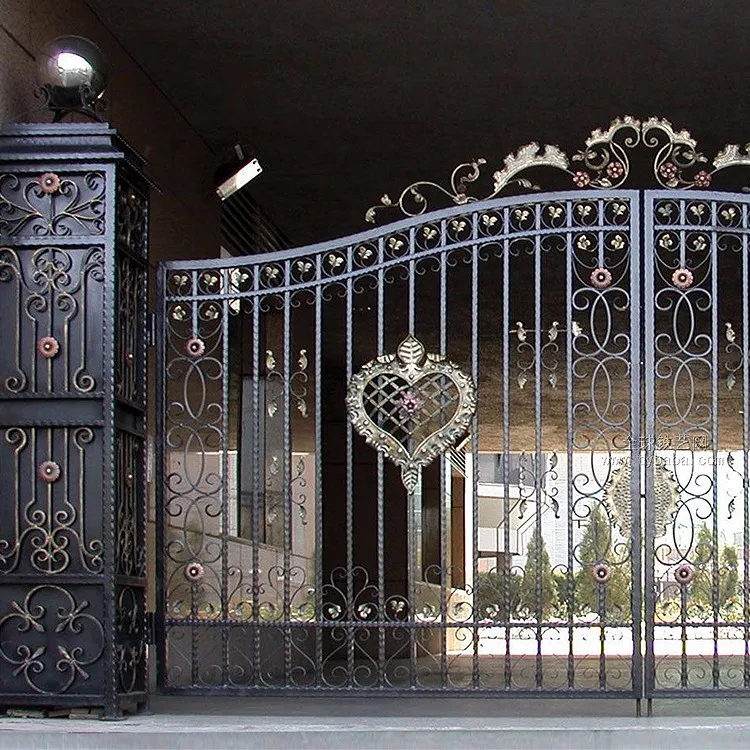 Wrought Iron Gate Models New Steel Main Gate Design Power Coating Steel