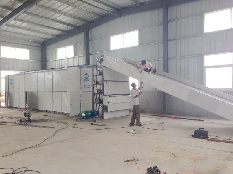 Hemp hot air drying machine