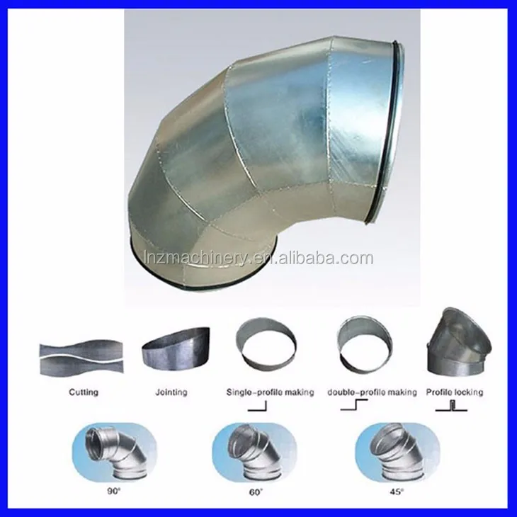 Lms Spiral Duct Machinery Stainless Steel Elbow Making Machine Buy