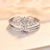 Hot Sales Sterling silver S925 Zircon Crown Dual Purpose Ring For Women