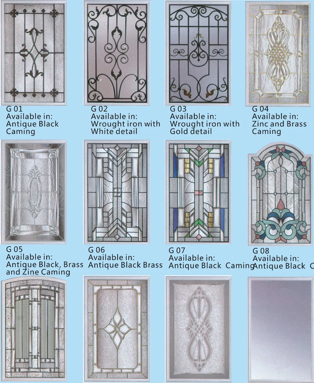 Minglei Modern style entrance door french fiberglass doors fiberglass entry doors with sidelights details