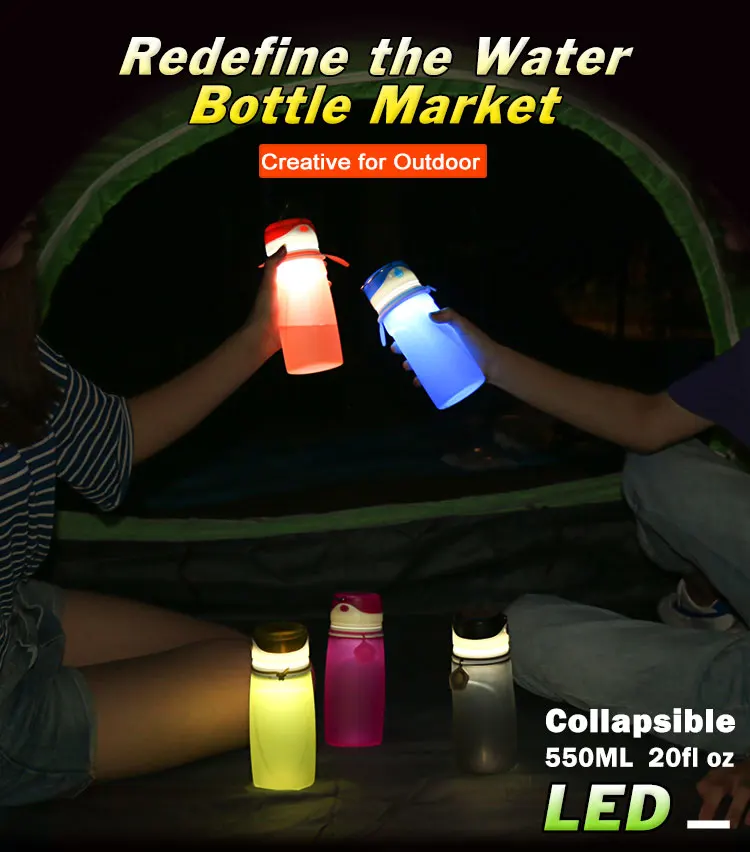Water Bottle With Led Light