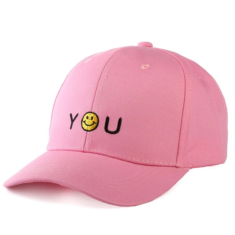 Pink fitted cap