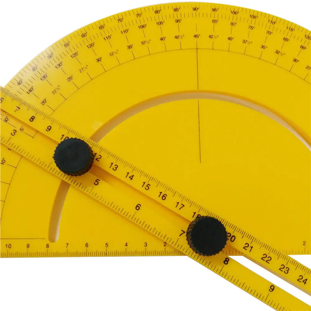 Goniometer Angle Finder Miter Gauge Arm Measure Ruler Plastic-tractor D8N5 