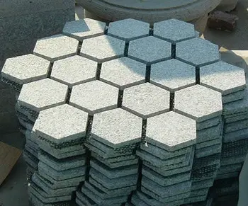 Six Point Granite Paving Stone Hexagon Paver - Buy Stone 