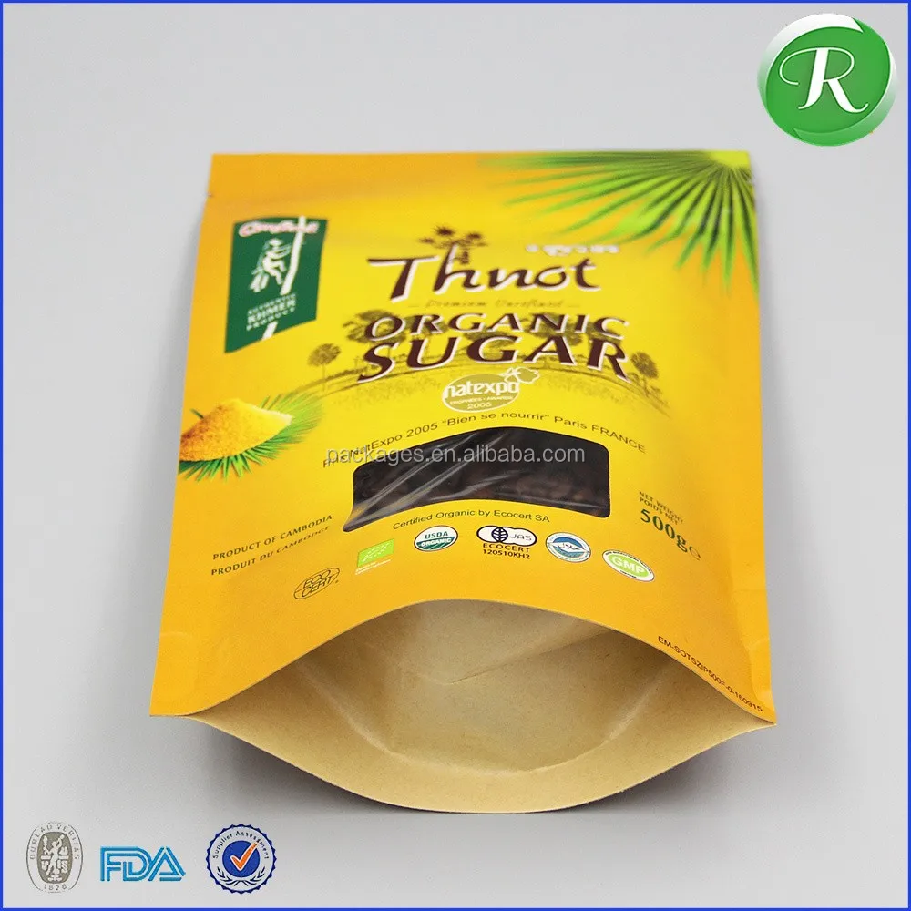 Wholesale Moistureproof Kraft Food Grade Packaging Small Wax Lined