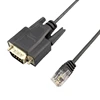 DB9 pin RS232 vga Serial Female plug male to RJ45 6p6c 6p4c Console Cable for monitor patch kabel 1m