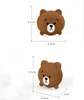 YDS Cute Bear Anti Collision Silicone Wall Protectors Cartoon Wall Protectors