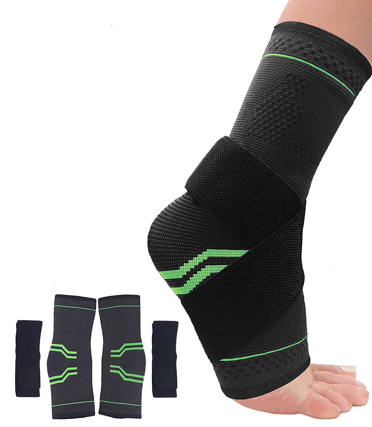 high quality plus woven heel ankle support ankle brace soft Unisex ankle brace socks