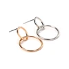 Personality Contracted Sexy Earrings Delicate Brass Rings Lucky Studs