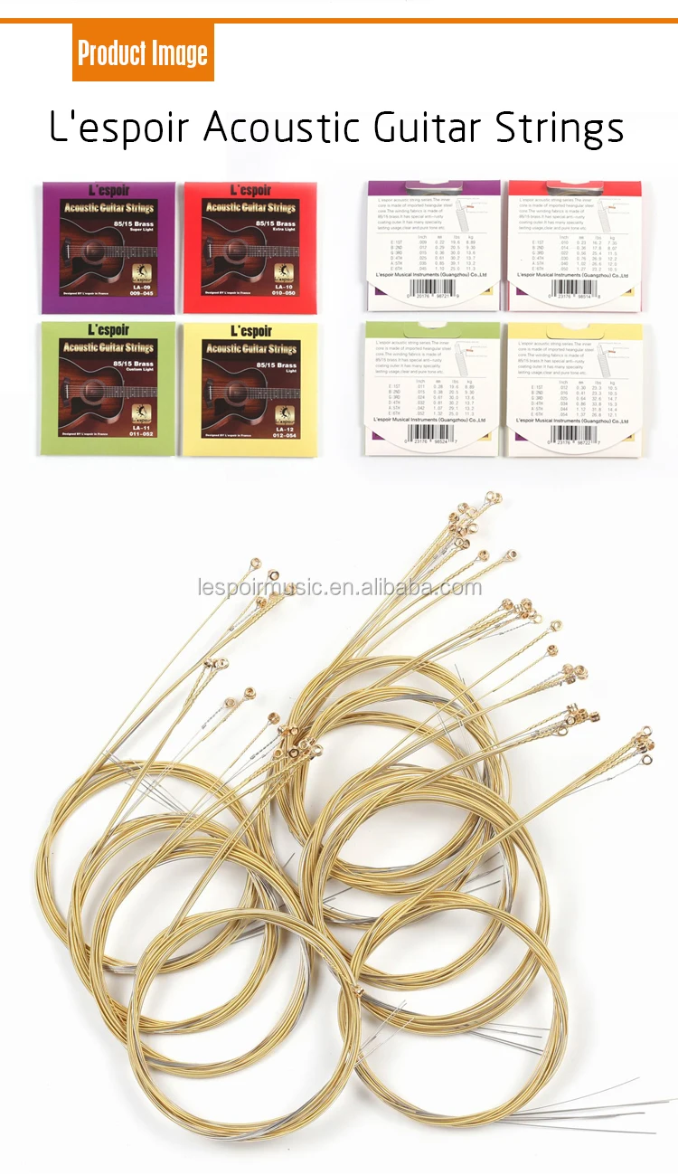 Acoustic Guitar Strings With Electric Guitar Strings For L'espoir