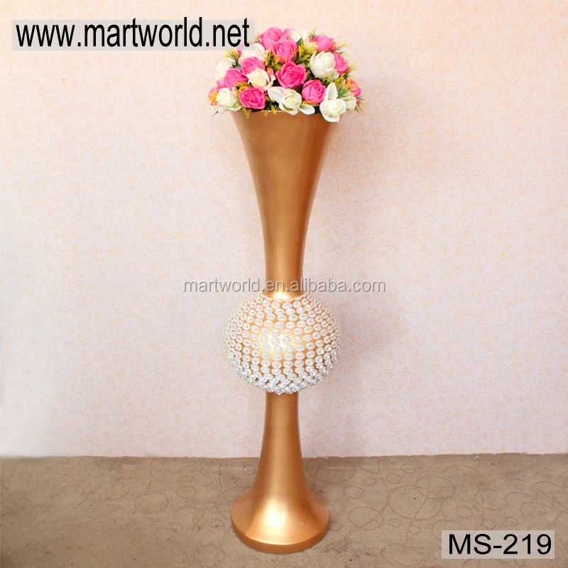 2022 Gold wedding Pillars for wedding decoration,resin pillars for