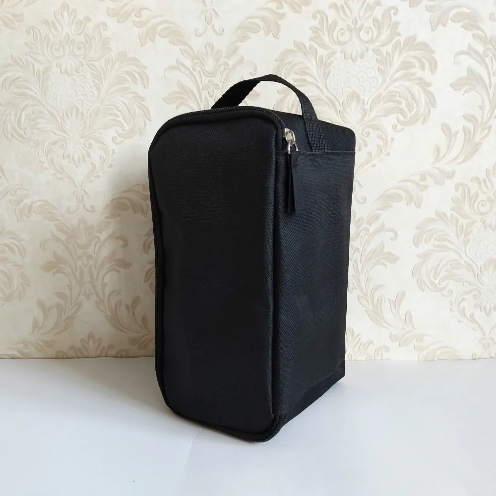 large black toiletry bag