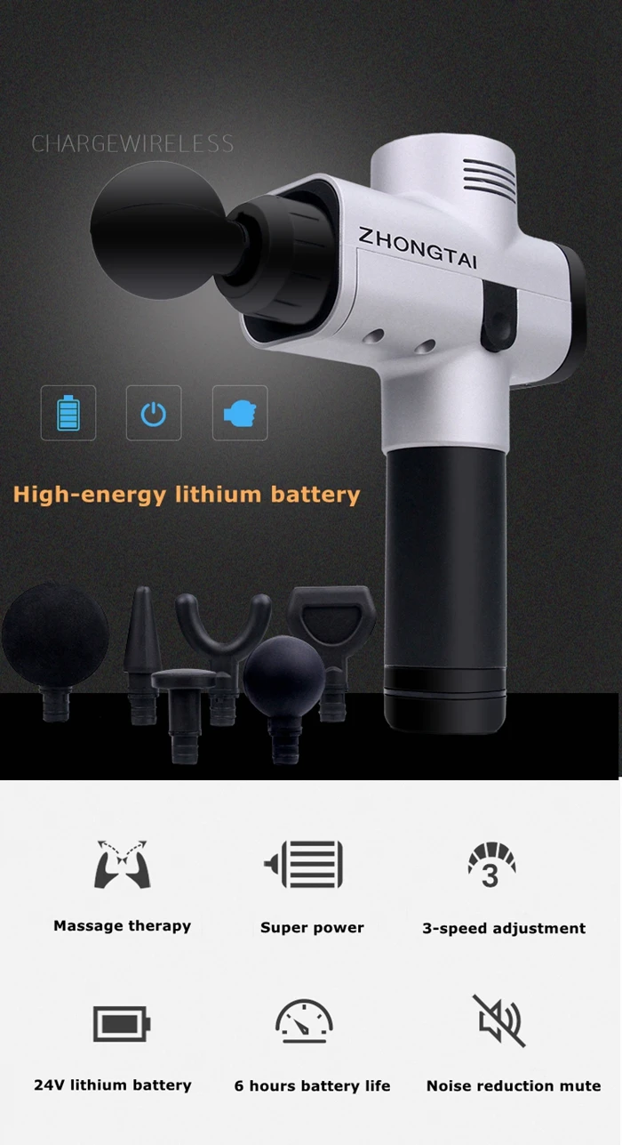 zaiqiang Pro 2 Welcome OEM Massage Gun Machine Sports Fitness Healthy Sports Gifts for Muscle Relax Muscle Massage Hammer