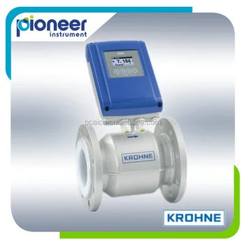 optiflux electromagnetic 2100 meters krohne flow larger