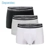 Separatec Men's Underwear Basic Cotton Classic Boxer shorts with Dual Pouch 3 Pack