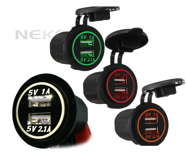 car parts LED blue dual lights switch