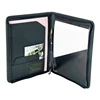 Executive Folding Shape PU Leather Meeting File Folder for Business Man