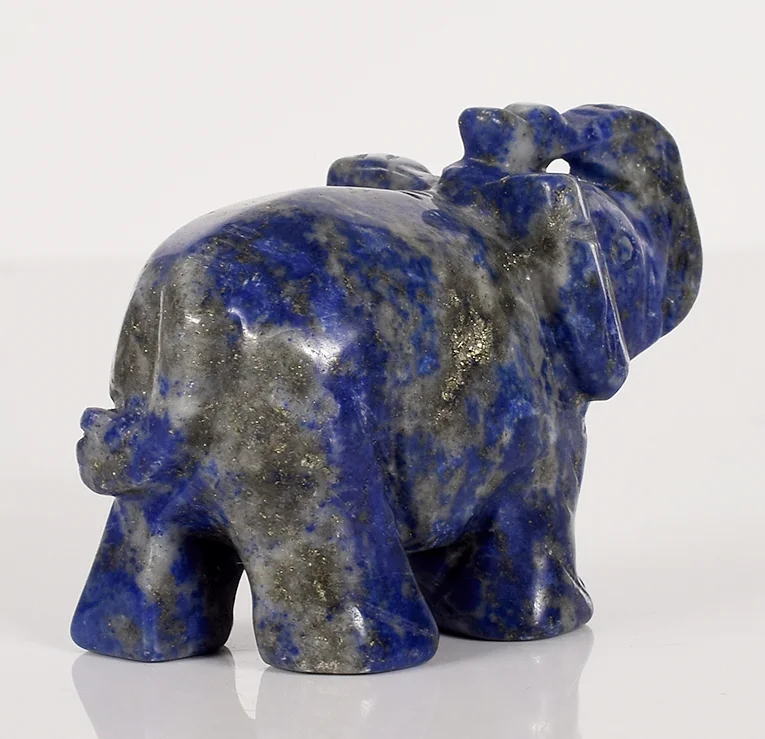 Patung Patung Gajah Kerajinan Ukiran Batu Alam Lapis Lazuli Gajah