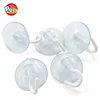 Heavy duty removable plastic chrome hook/clear suction cups