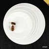 Round restaurant ceramic hotel plain white logo dinnerware plate charger sets wholesale cheap bulk dining dinner plate