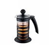 TCMP023 304 Filter Coffee Hand Punching Kettle High Temperature Glass Pressure Pot