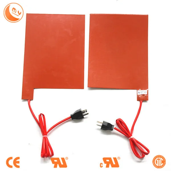 Silicone Rubber Heater 3d Printer Heating Mat Food Heating Pad 12v