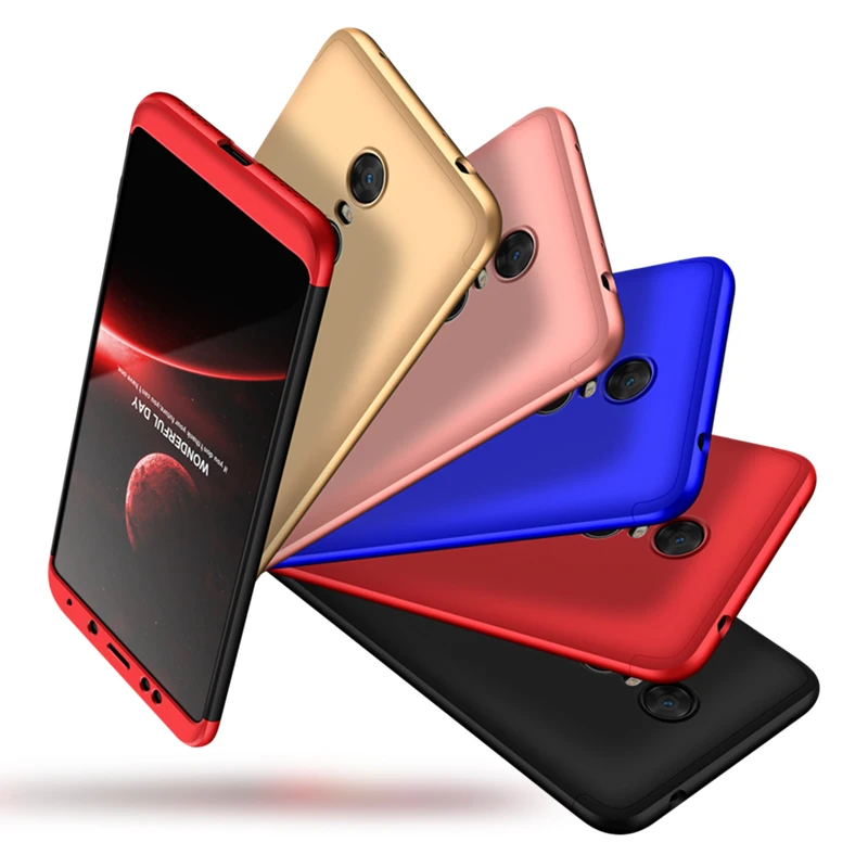 2018 hot sell 360 cover Removable 3in1 Hard PC Shield Back Cover Case for Xiaomi Redmi 5 Plus phone cases