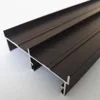 Extruded aluminium structural beam anodized sandblast black 18 years manufacturer perfiles de aluminio Chile