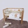 Housbay high quality King of the forest pattern 5pcs baby crib bedding set soft fabric reactive printed comforter set