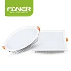 工場出荷時の価格! 高ルーメン led 照明 7 ワット 15 ワット 24 ワット 30 ワットの正方形ラウンド led ダウンライト