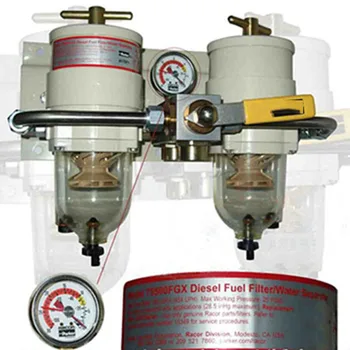 Water separator in diesel engine