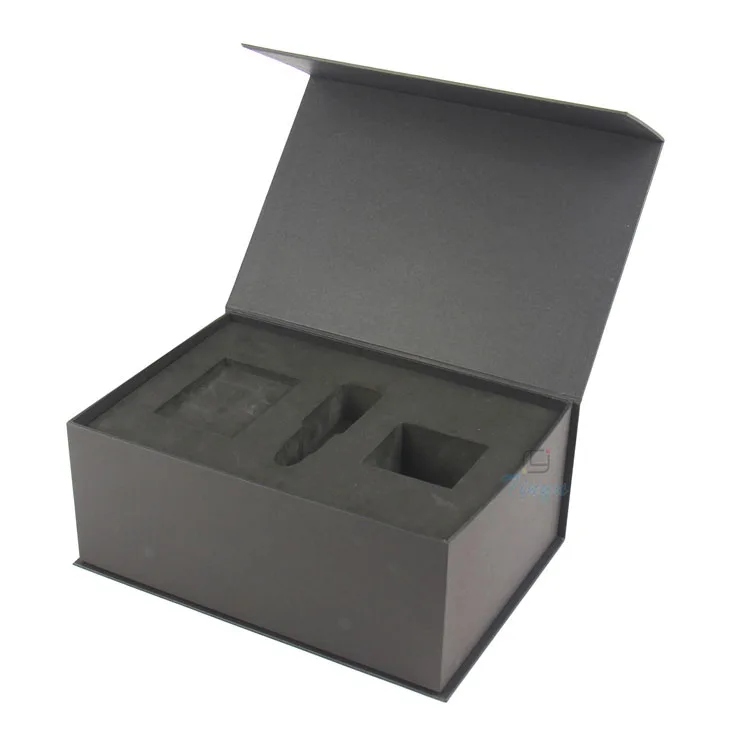 Black Rigid Decorative Cardboard Boxes With Hinge Lids Buy Decorative