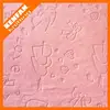 KF all inspected embossed fleece fabric bio fabric free sample