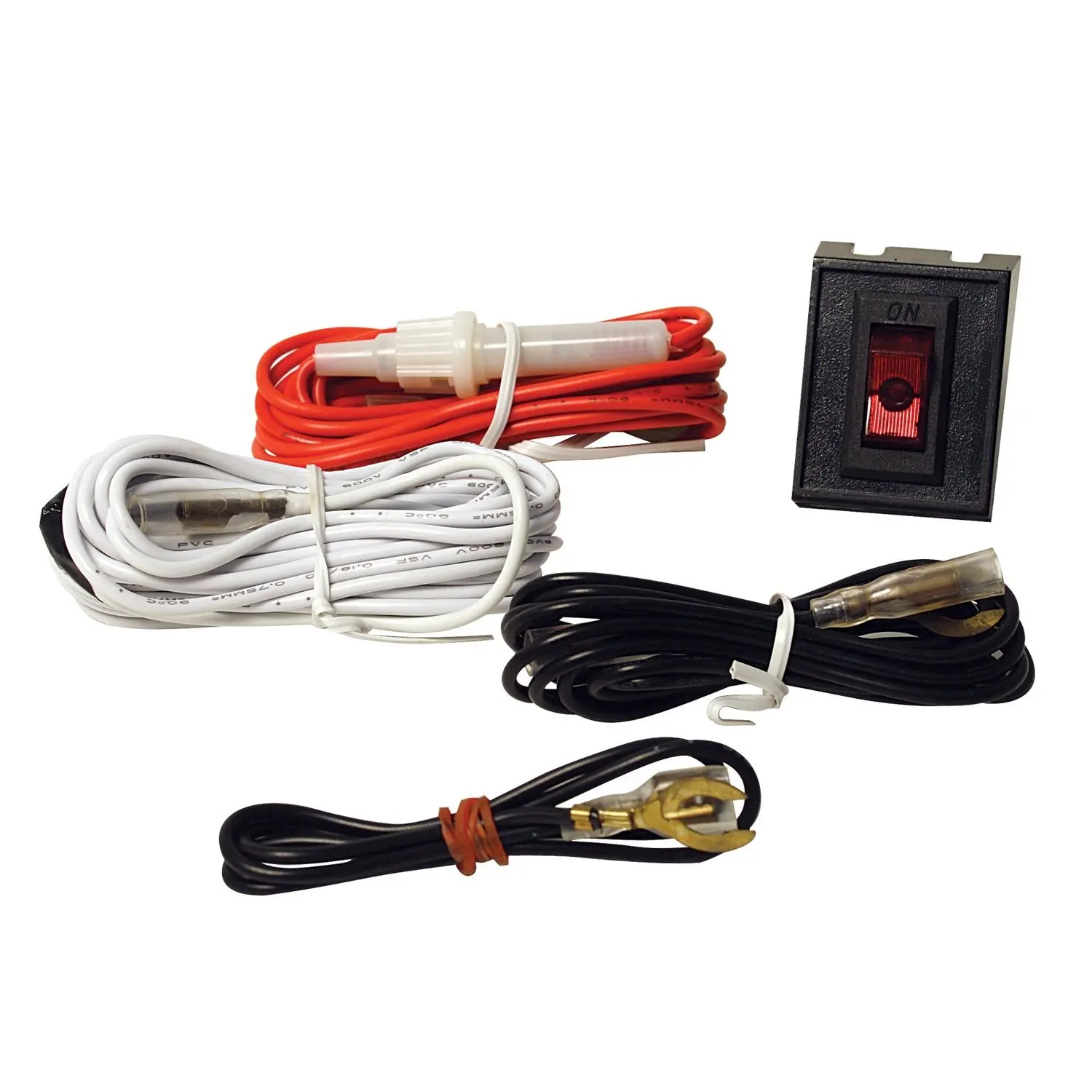 Get Quotations · Pilot Automotive NV-HARN12 Wiring Harness Kit w/ Rocker Switch Dimensions: 0.5 x